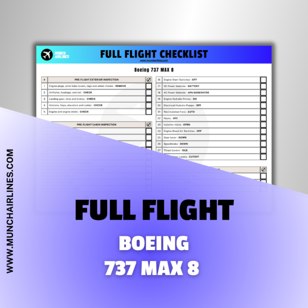 Boeing 737 MAX 8 FULL FLIGHT