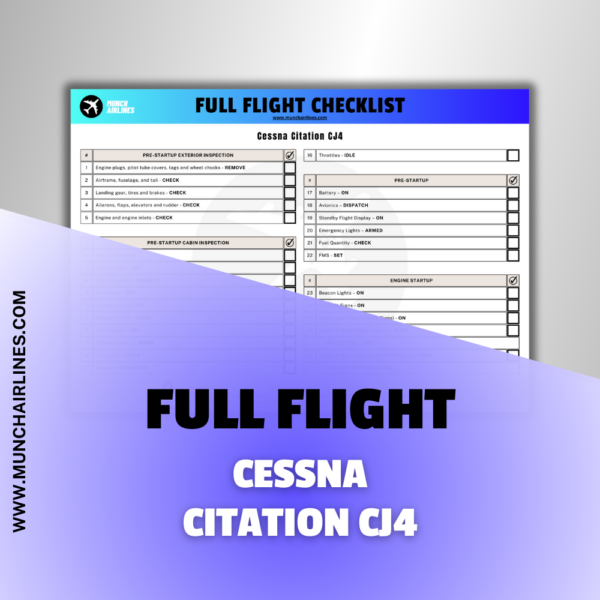 Cessna Citation CJ4 FULL FLIGHT
